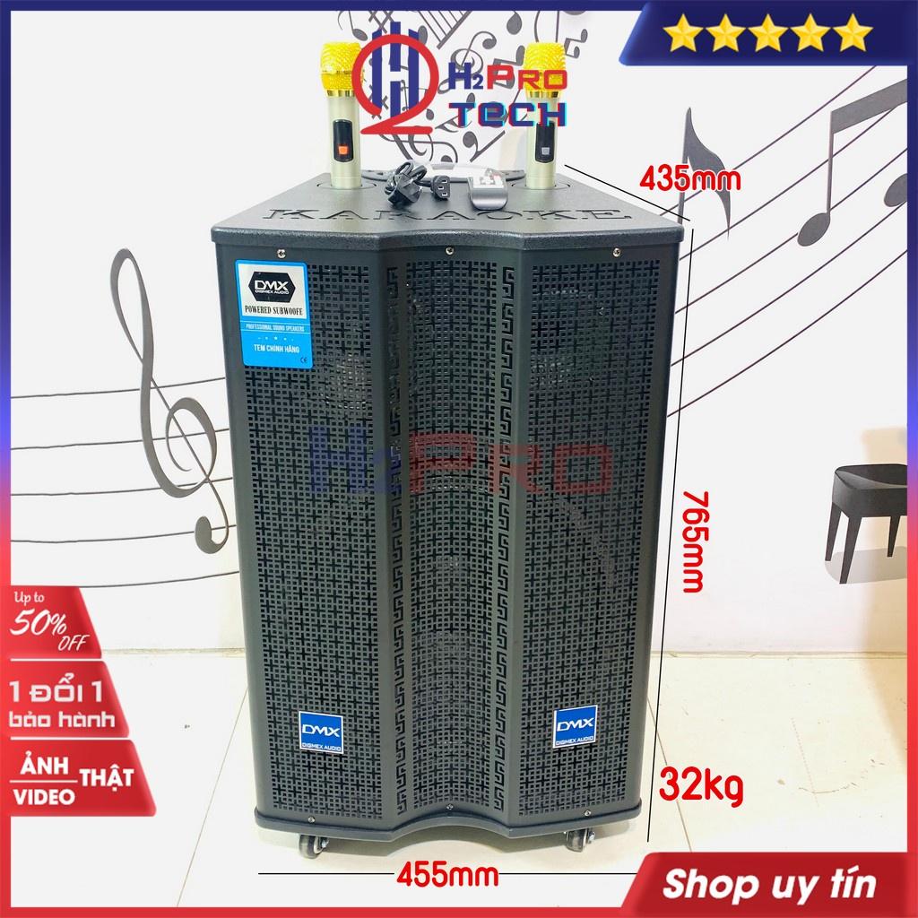 Loa kẹo kéo karaoke, loa kéo bluetooth DMX TC15-3B bass 40 300W hát karaoke cao cấp, công suất lớn - H2pro tech-Hàng chính hãng