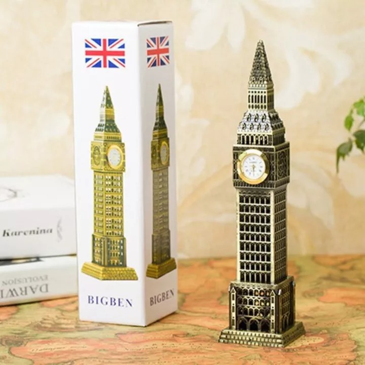 Mô hình đồng hồ Big Ben cao 23 cm - Tháp bigben