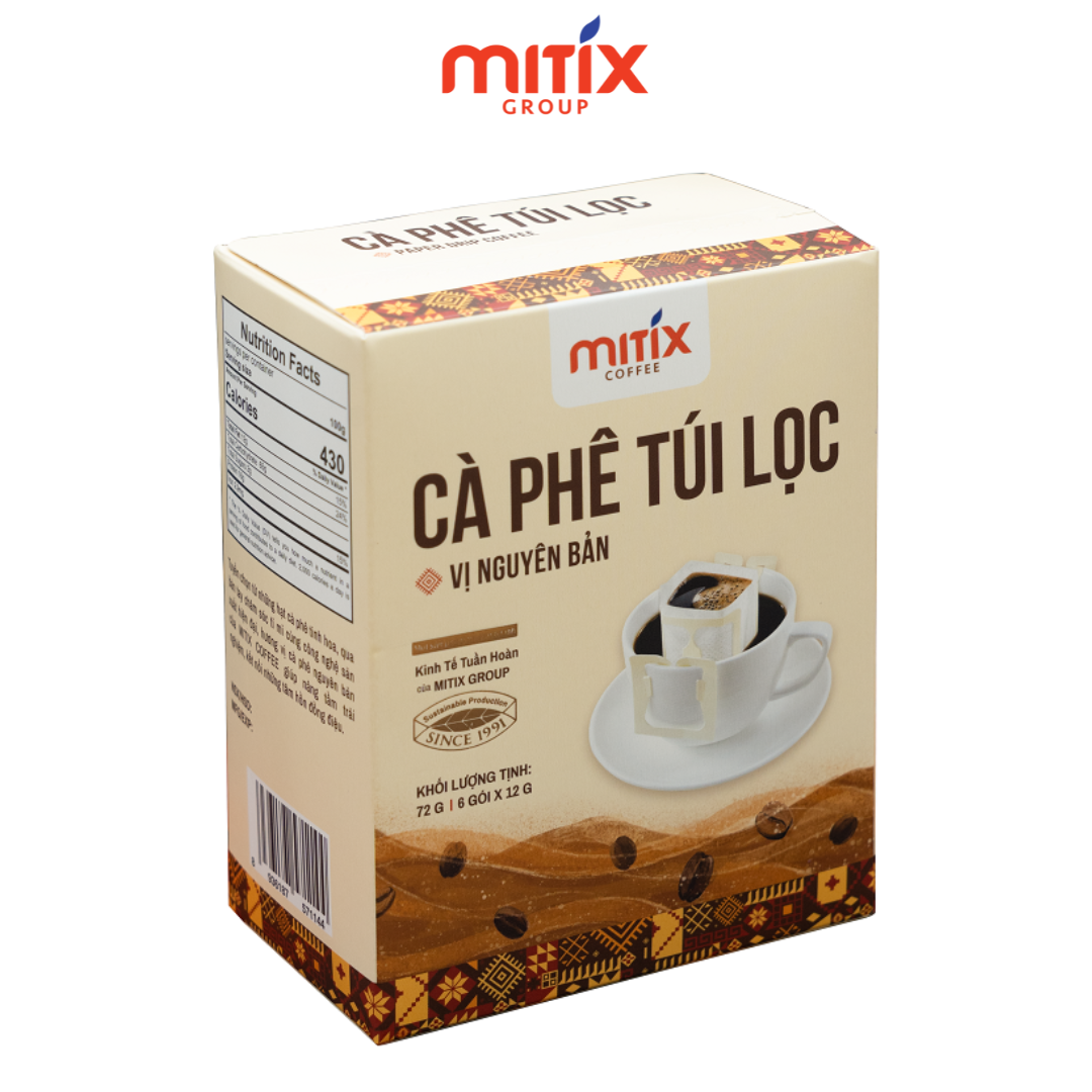 Cà phê túi lọc MITIX loại 72gr/ hộp(06 túi/ hộp)