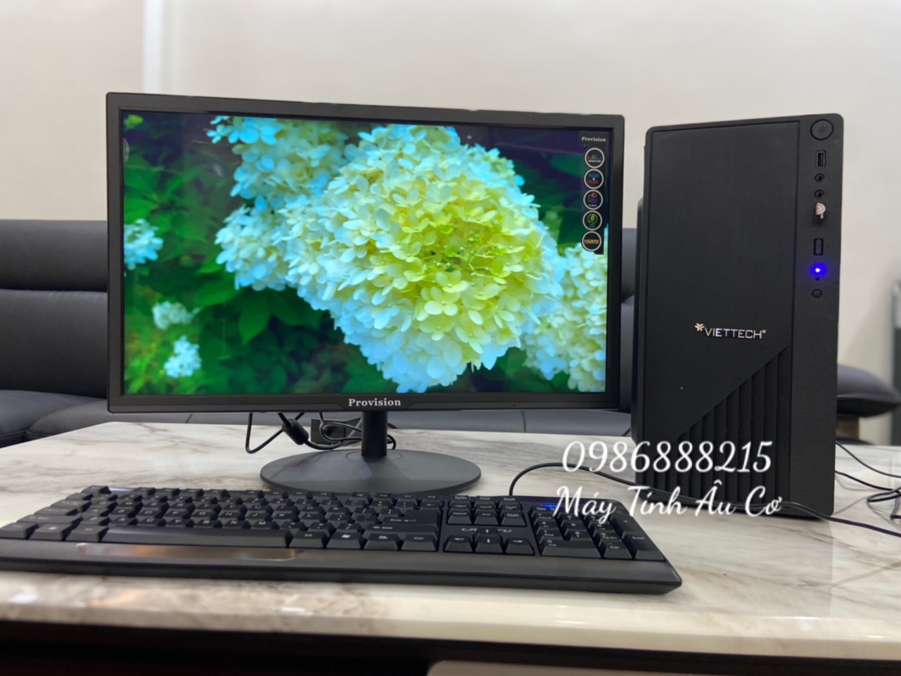 BỘ Máy Tính Để Bàn Modell Viteck (Core I5-4570/RAM 8GB /SSD 120GB/HDD 500GB) và Màn hình 22 inch / BÀN PHÍM CHUỘT /BAN DI CHUỘT /USB WIFI - Hàng Chính Hãng