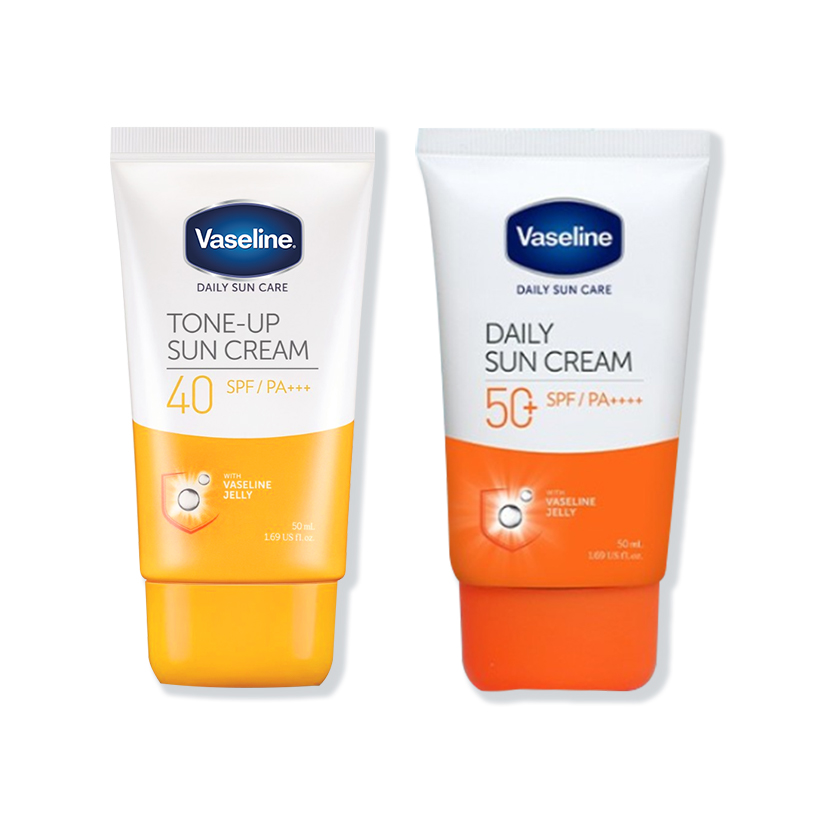 Bộ 2 kem chống nắng Vaseline 50ml : Daily và Tone-up