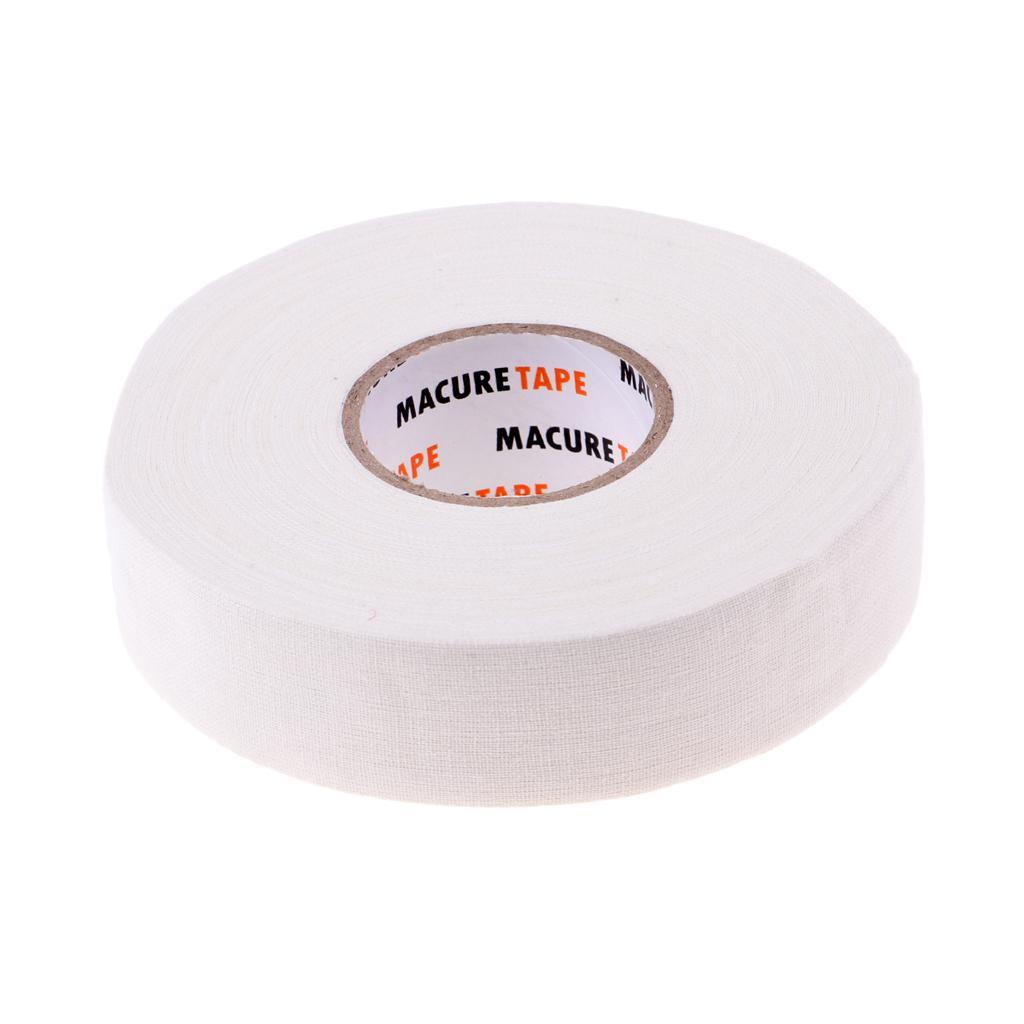 5 Roll Waterproof Adhesive Ice Hockey Cloth Stick Tape 1'' x 25yds -White