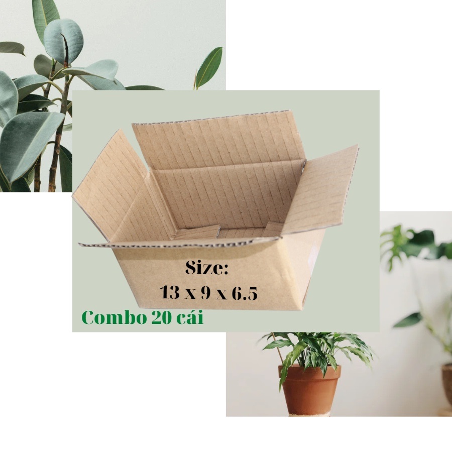 Hộp Giấy Carton Hộp Bìa Đóng Gói Hàng Kích Thước 13x9x6.5cm