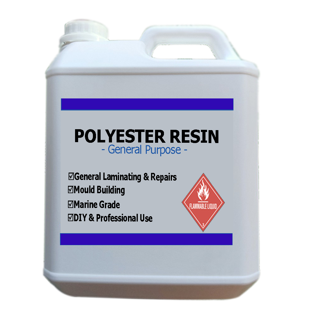 Keo Hồng Polyester Resin Dùng Đúc Tượng, Làm Khuôn, Dàn Nhựa, Độ Yên Xe, Cano, Chống Thấm - 5KG Nhựa Composite Và Đóng Rắn