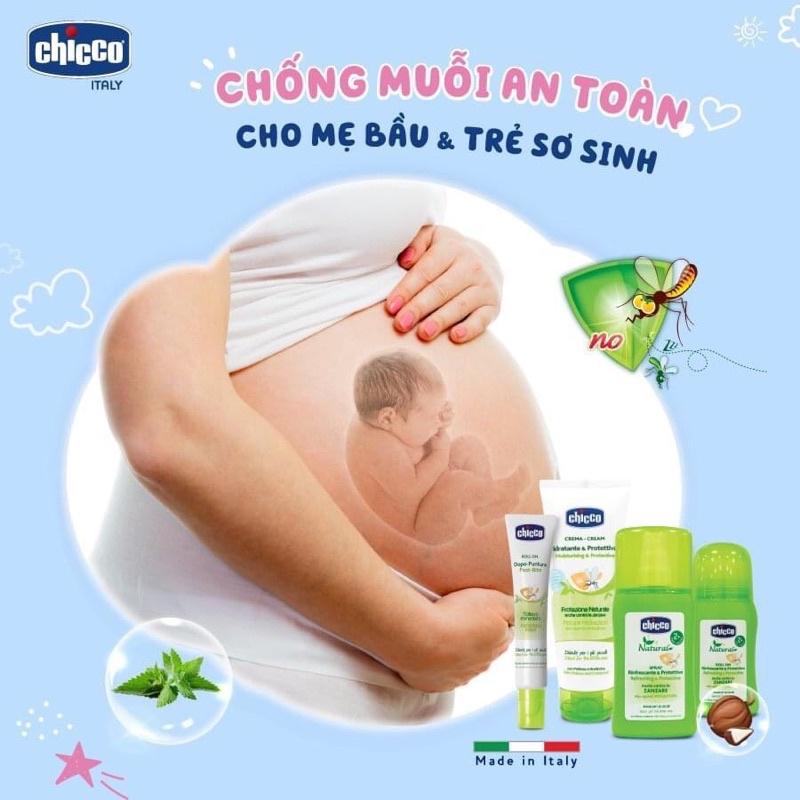 Chống muỗi cho bé dạng lăn Chicco, hiệu quả và an toàn cho da và mùi xả dễ chịu