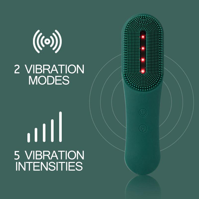 Điện Mini Dưỡng Da Mặt Bàn Chải Silicon Chống Thấm Nước Sonic Mặt Bàn Chải Cầm Tay Vệ Sinh Thiết Bị Sạc Lỗ Chân Lông Bụi