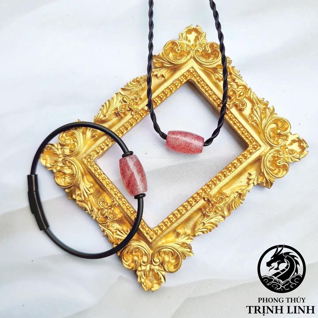 VÒNG TAY LU THỐNG TRÒN TA DÂU TÂY HỒNG