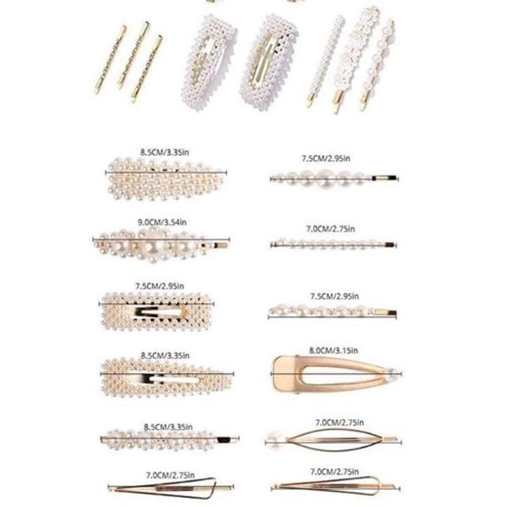 Set 20 kẹp tóc ngọc trai phong cách Hàn Quốc