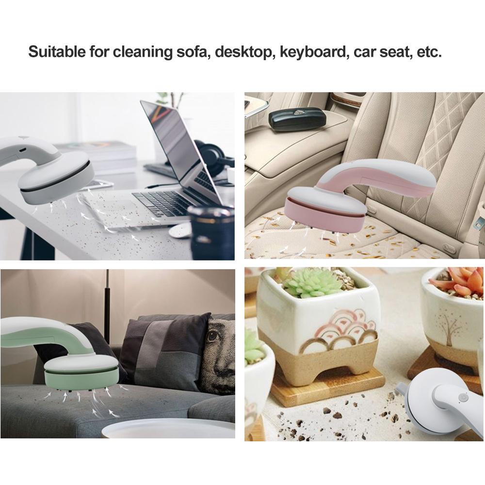 Máy hút bụi mini cầm tay sạc USB Tay cầm thoải mái, thuận tiện và dễ dàng cầm nắm.