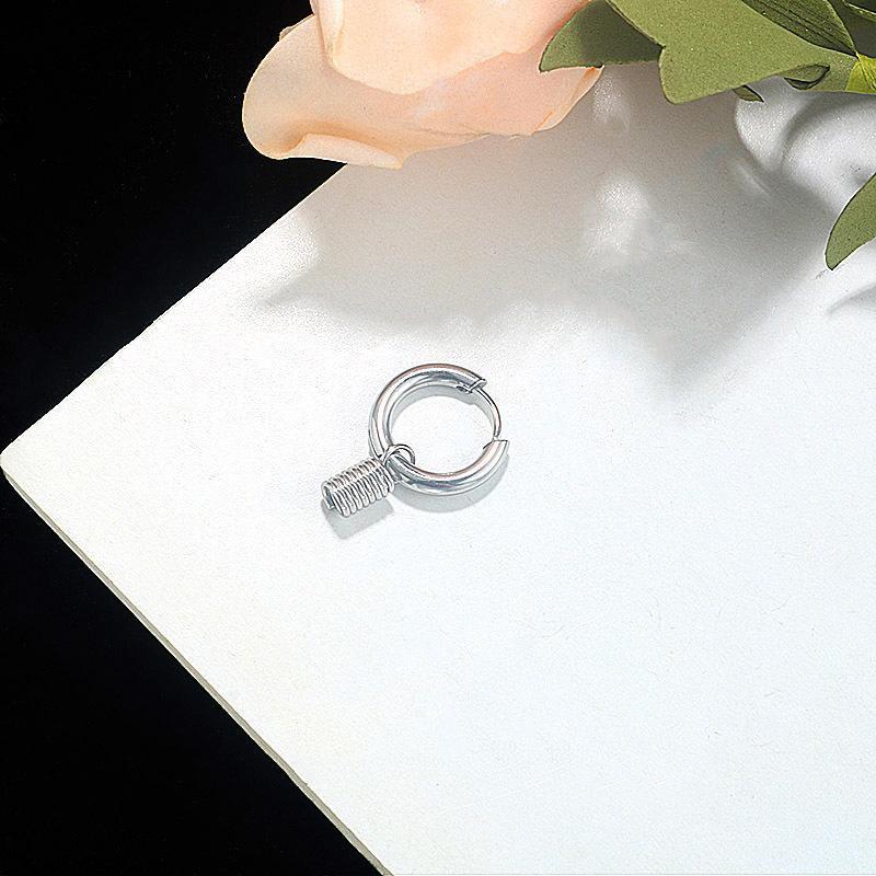 Bông tai nam nữ kiểu dáng đơn giản thời trang Hàn Quốc