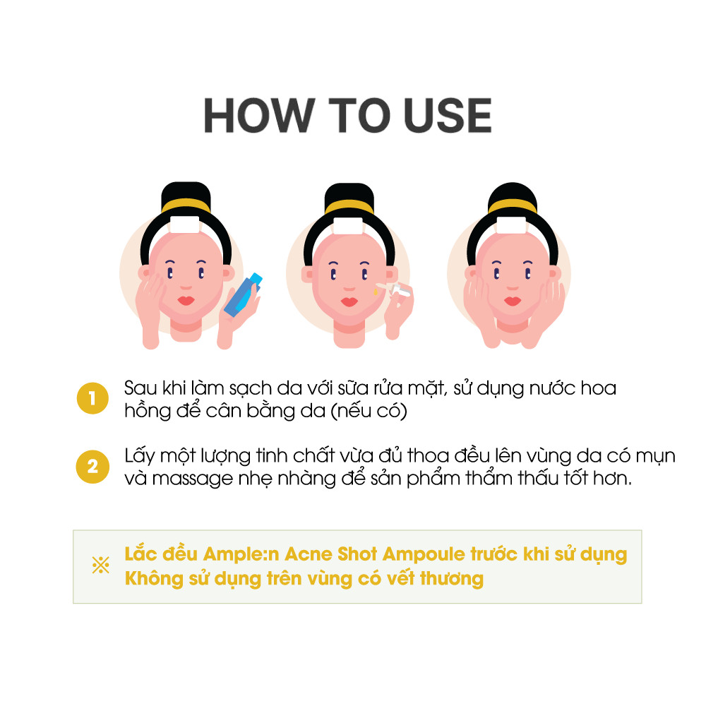 Tinh chất dưỡng da mụn AMPLE:N Amplen Acne Shot Ampoule 30ml