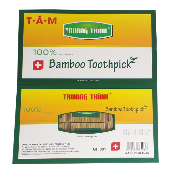 [ HOT ] Tăm VIP Xỉa Răng Cao Cấp Thương Hiệu Nổi Tiếng TRƯỜNG THỊNH 100% Cật Giang – [Loại Đặc Biệt] Hộp 30 Gói.