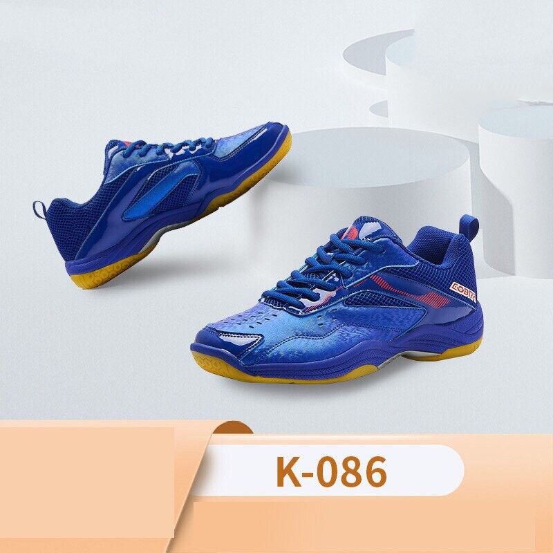 Giày Cầu Lông awasaki K086 Xanh Biển - Đế Kép Form Ôm Chân