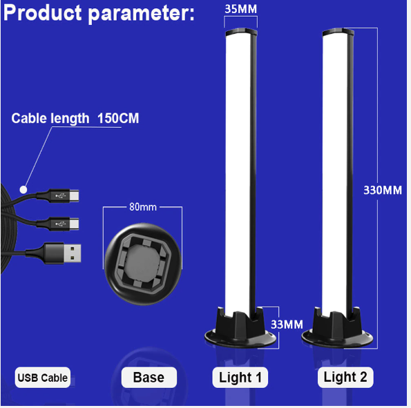 Thanh đèn led cầm tay RGB  Symphony Ligh 916 Cao Cấp ánh sáng LED