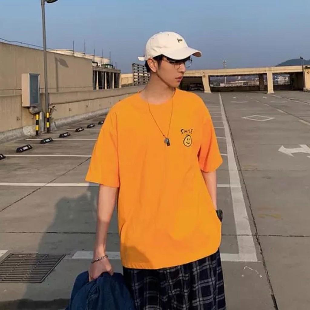 Áo thun tay lỡ form rộng unisex Be Yourself - MẶT CƯỜI SMILE