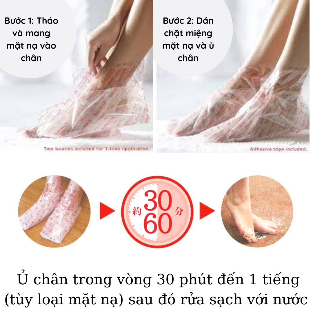 MẶT NẠ Ủ CHÂN BABY FOOT CHO DA GÓT CHÂN KHÔ VÀ NỨT NẺ NHẬT BẢN