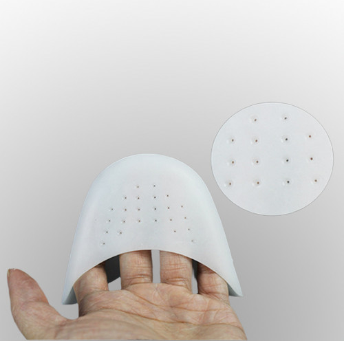 Bộ 2 cặp miếng đệm silicon mũi giày êm chân - Màu trắng