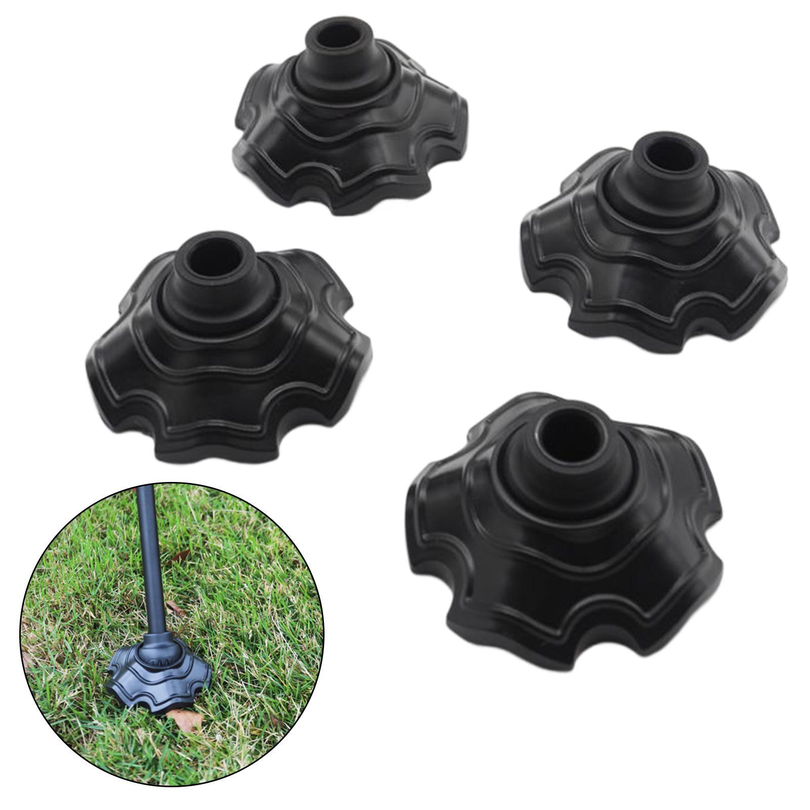 4x Moon Chair Leg Protectors Outdoor Chair Leg Tips Caps Chair Pads Covers for Camping