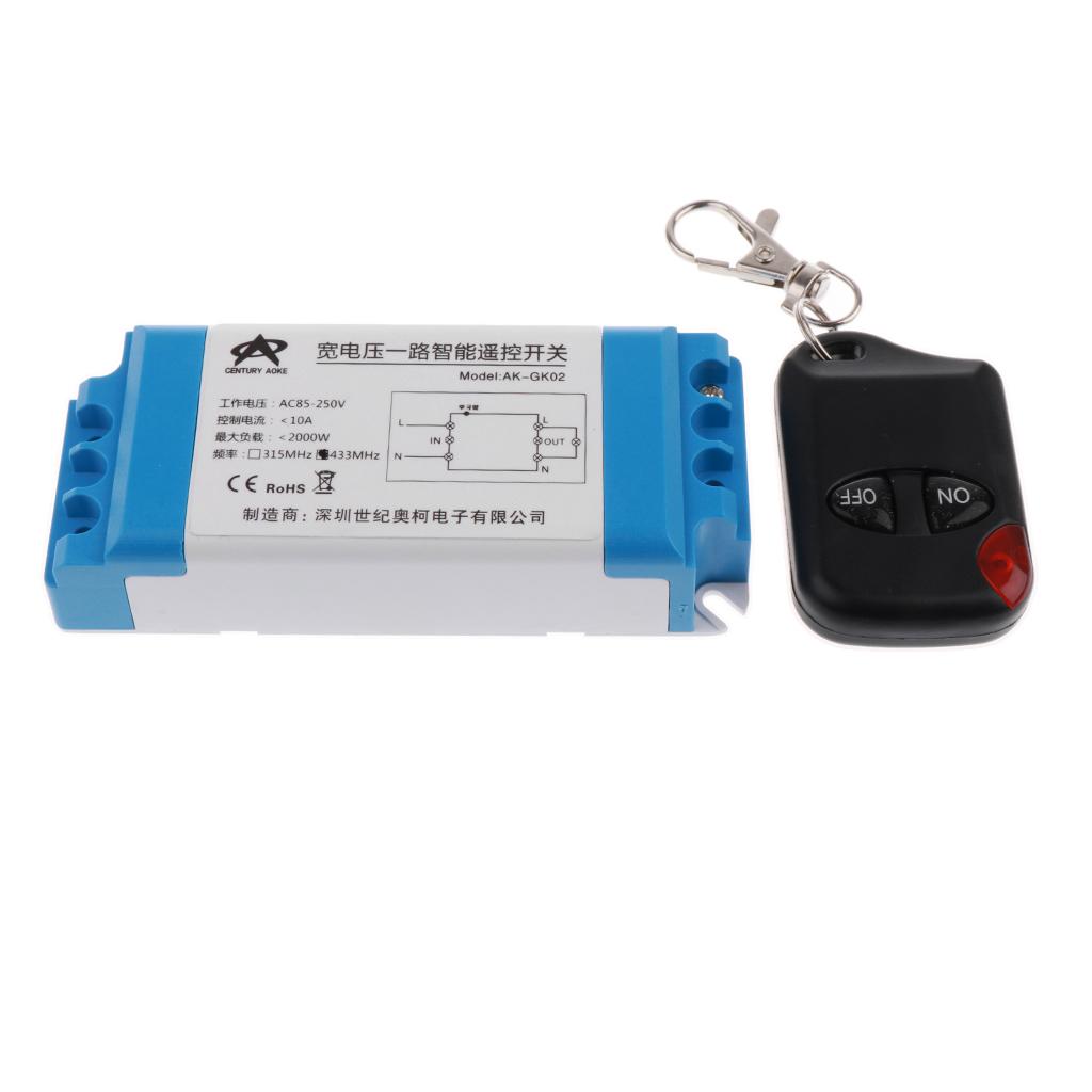 DC 15-120V Relay Wireless 2 Mode Remote Control Switch Transmitter+Receiver