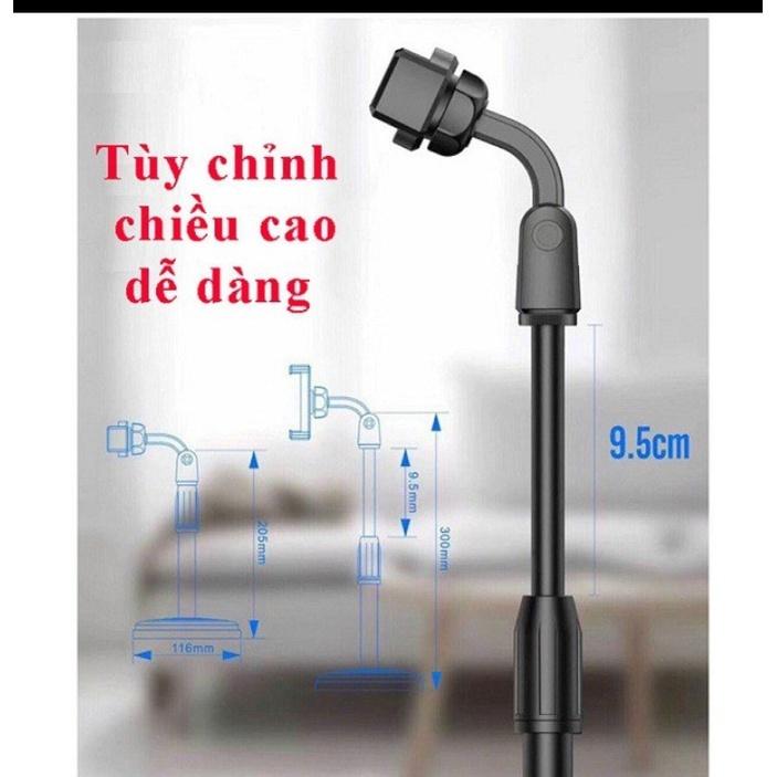 Giá đỡ điện thoại Microphone Stands, kẹp chống lưng 360 ,đế chân tròn để bàn, gia do tiện lợi đa