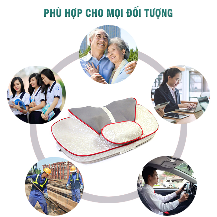 Máy massage cổ vai gáy YIJIA YJ-303 - Hỗ trợ trị đau nhức mỏi cổ với công nghệ mát xa xoay dây ấn, nhiệt hồng hồng ngoại và túi khí nâng cổ