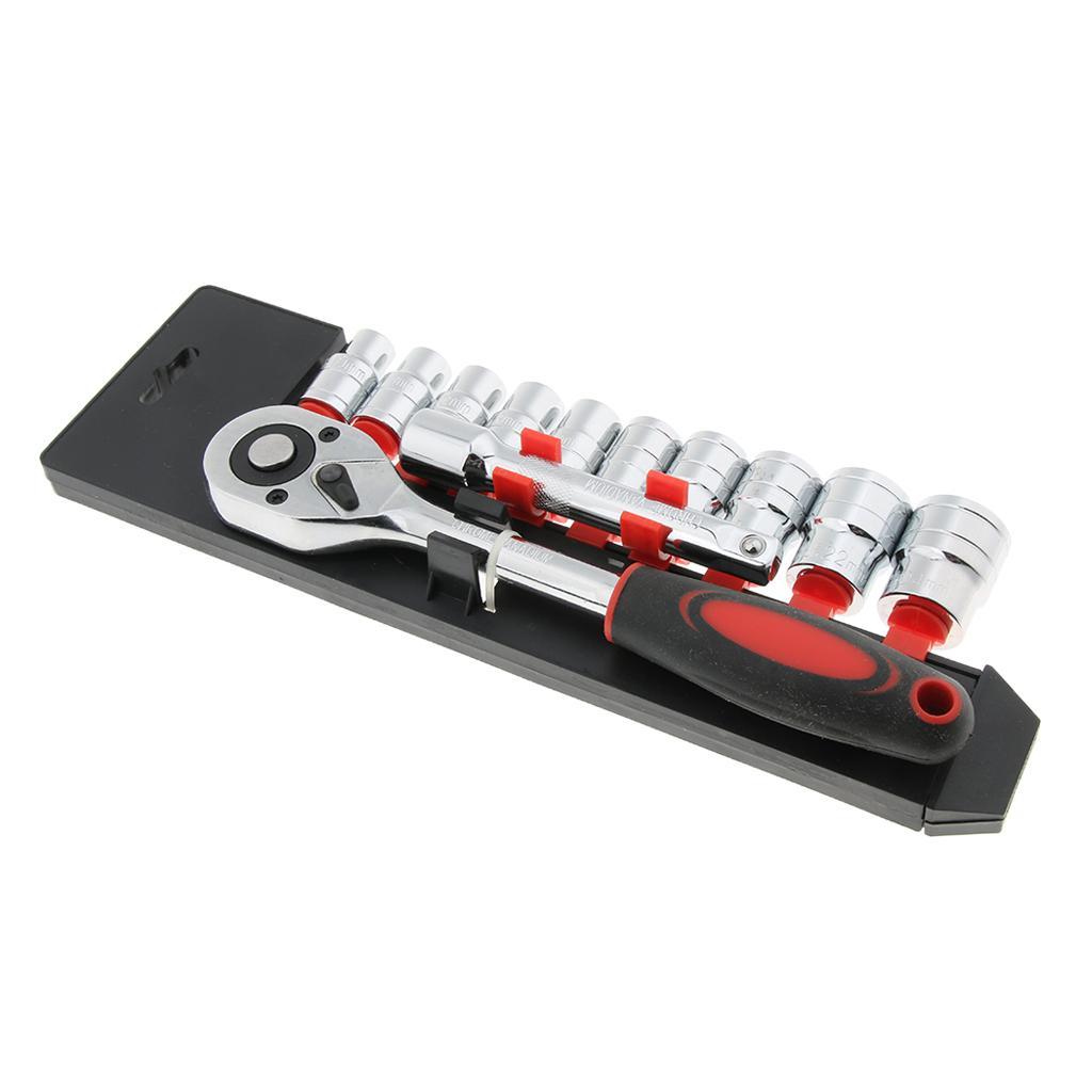 12Pcs 1/4 Ratchet Wrench Kit R Tools Lab Tool Equipment Work