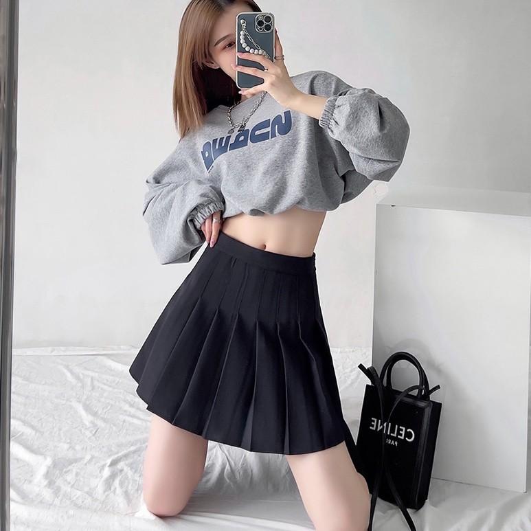 Chân Váy Tennis Xếp Ly Có Lót Trong Dáng Ngắn Phong Cách Hàn Quốc Dễ Thương. (SP TỰ CHỤP)