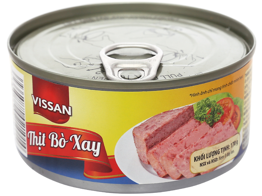 Bò xay Vissan hộp 170g