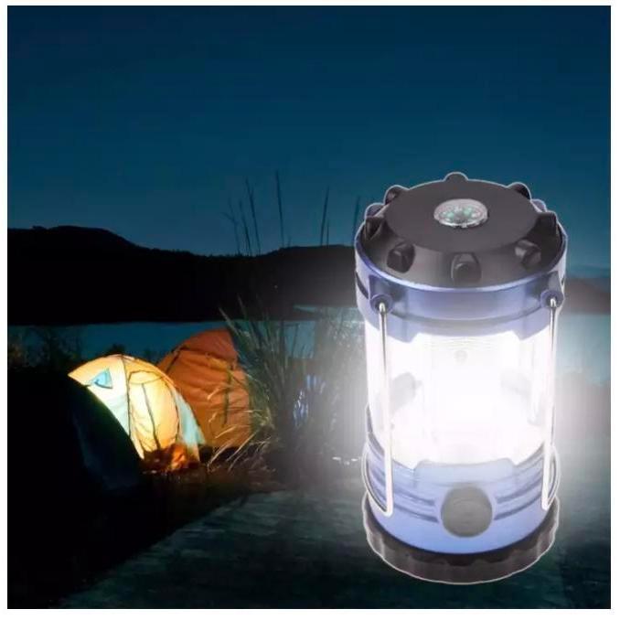 Đèn Led Măng Xông 12 Bóng Siêu Sáng Dùng 3 Pin AA