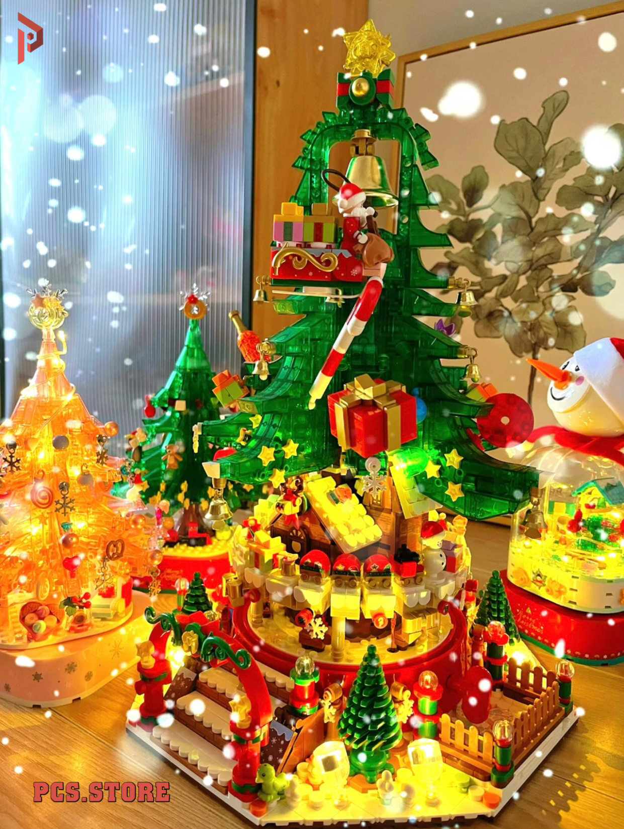 Đồ Chơi Lắp Ráp Mô Hình Cây Thông Noel Sembo 42cm - PCS STORE