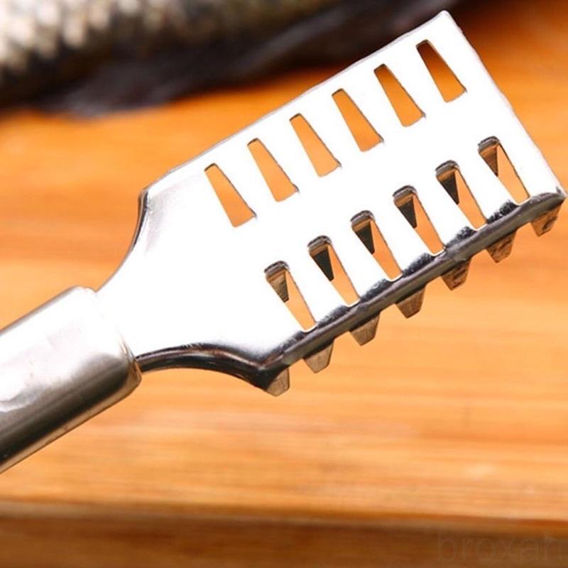 Dụng cụ đánh vảy cá bằng chất liệu thép không rỉ