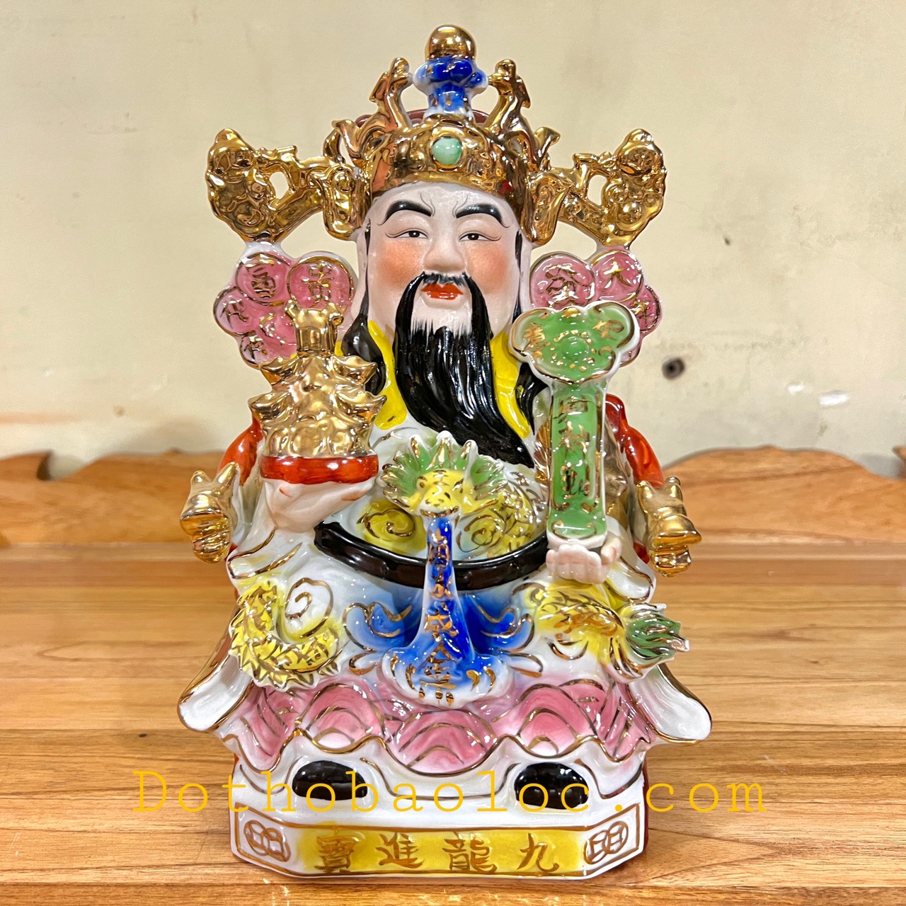 Tượng Ông Thần Tiên sứ rất đẹp cao 25cm