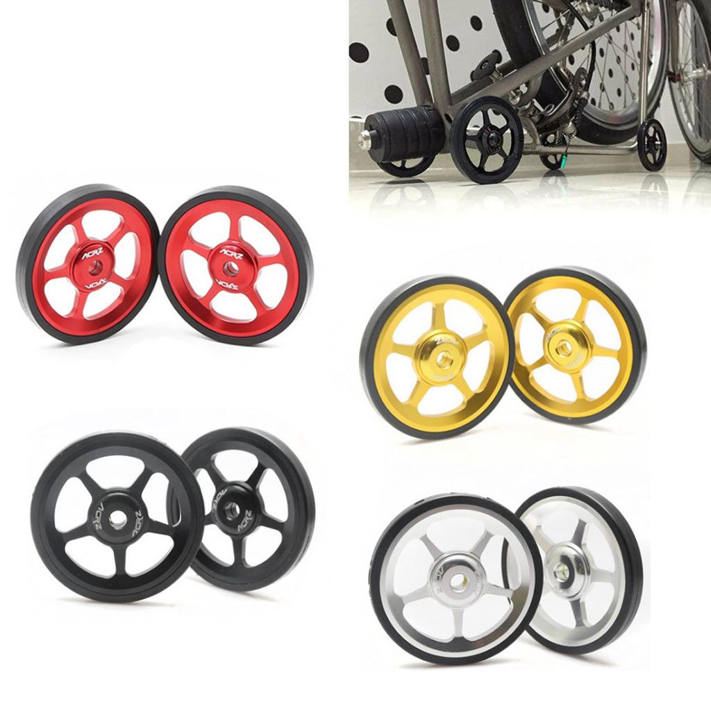 Premium Folding Bike Easy Wheels Modified Easywheel for Brompton