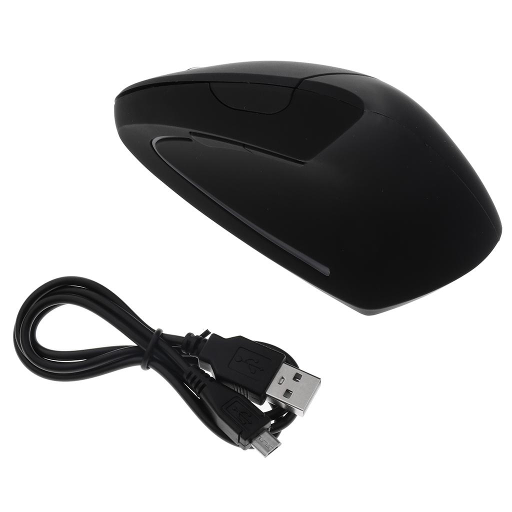 6D 2.4GHz Wireless Mouse Rechargeable Vertical Ergonomic Mice for Laptop PC