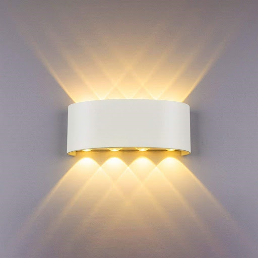 Đèn LED gắn tường trang trí 8w chính hãng Rạng Đông Model: GT18.4M 8W