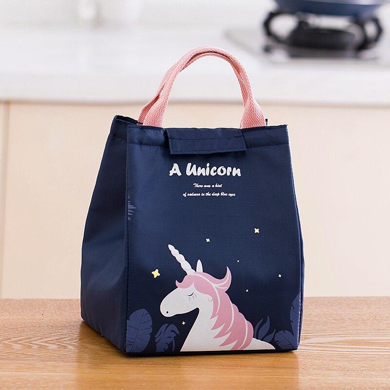 Portable Lunch Bag New Thermal Insulated Lunch Box Tote Cooler Handbag Bento Pouch Dinner Container School Food Storage Bags