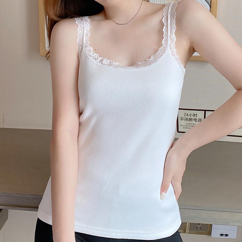 Mùa Đông Ấm Ren Cao Cấp Áo Vest Nữ Quần Lót Sinh Nhiệt Nhiệt Plus Nhung Ren Trang Xe Tăng Áo Ấm Cao Cấp Nhiệt Khi Mặc phụ Nữ