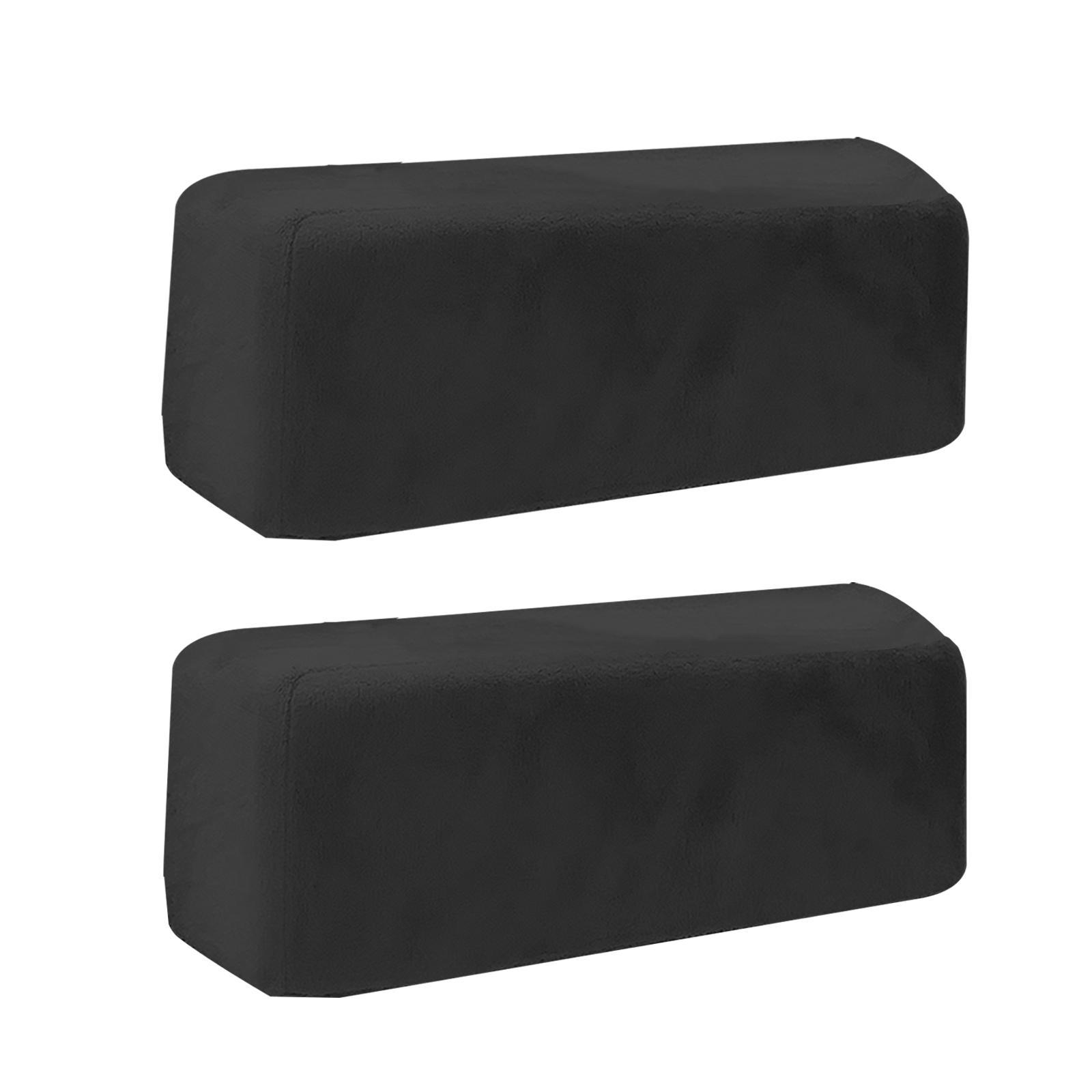 Pair Arm rest Cushion Removable Thick Anti Slip for Gaming Chair Black