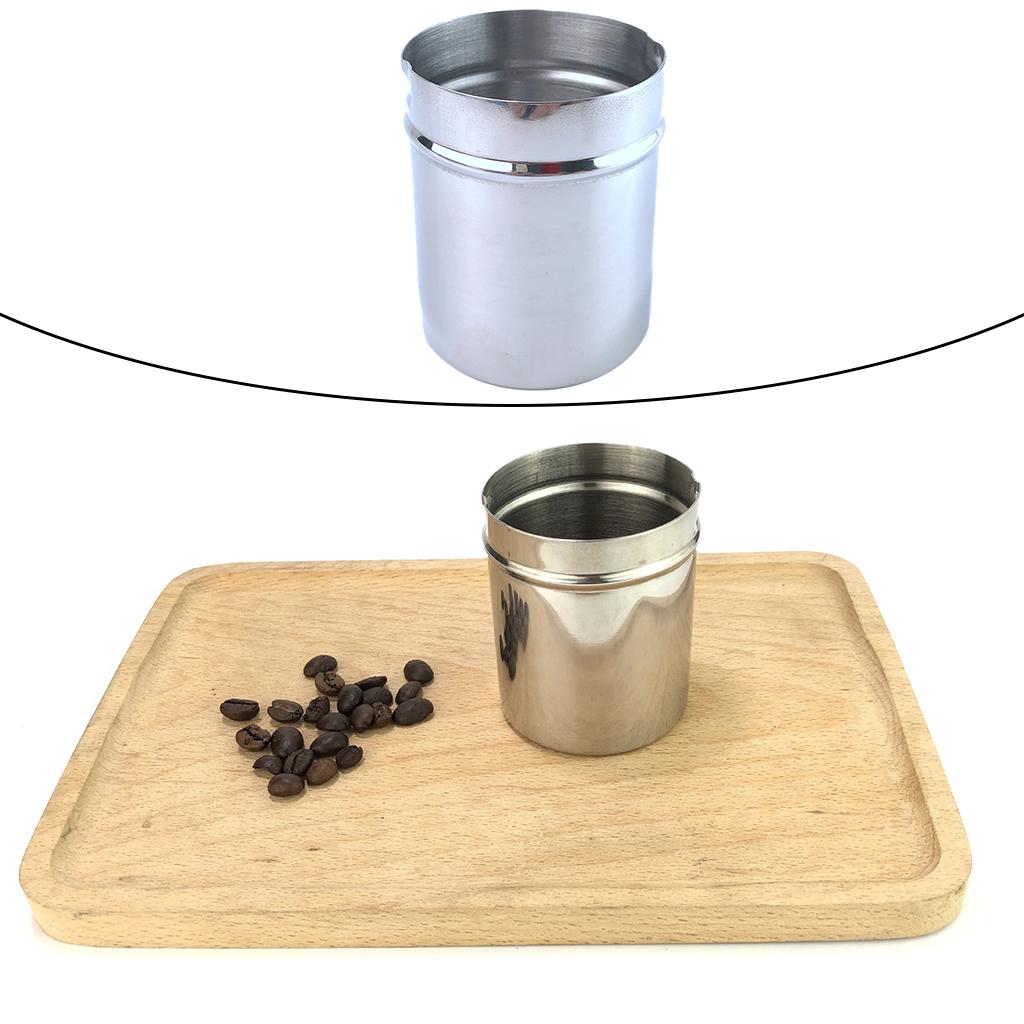 58mm Coffee Dosing Cup Sniffing Mug Grinder Assistant DIY Tools Silver