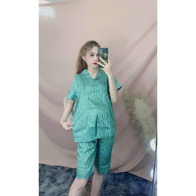Bộ bầu mặc nhà mùa hè chất mát có khóa sau sinh - Đồ bộ bầu mặc được sau sinh