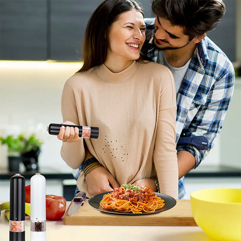 Muối Tiêu Bộ Máy Mài Điện Đựng Gia Vị Nhà Máy Bột Máy Xay Có Thể Điều Chỉnh Coarseness Bếp BBQ Dụng Cụ Gia Vị Dụng Cụ Xay Tiêu
