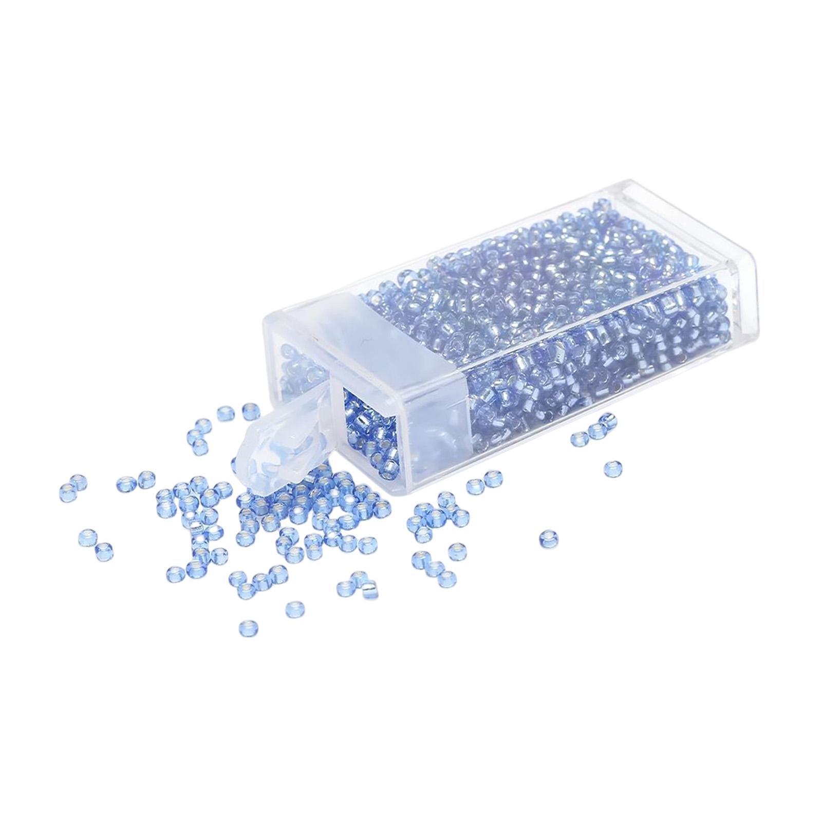 1000Pcs Beads Craft Beads with Storage Box Handcrafted Home Decoration Small Beads Spacer Beads for DIY Pendants Earring Jewelry Making
