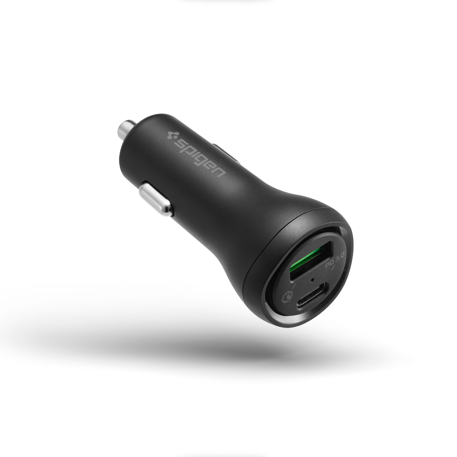 Tẩu Sạc Xe Hơi Spigen SteadiBoost Usb-C Pd3.0 Car Charger 27w - Hàng Chính Hãng