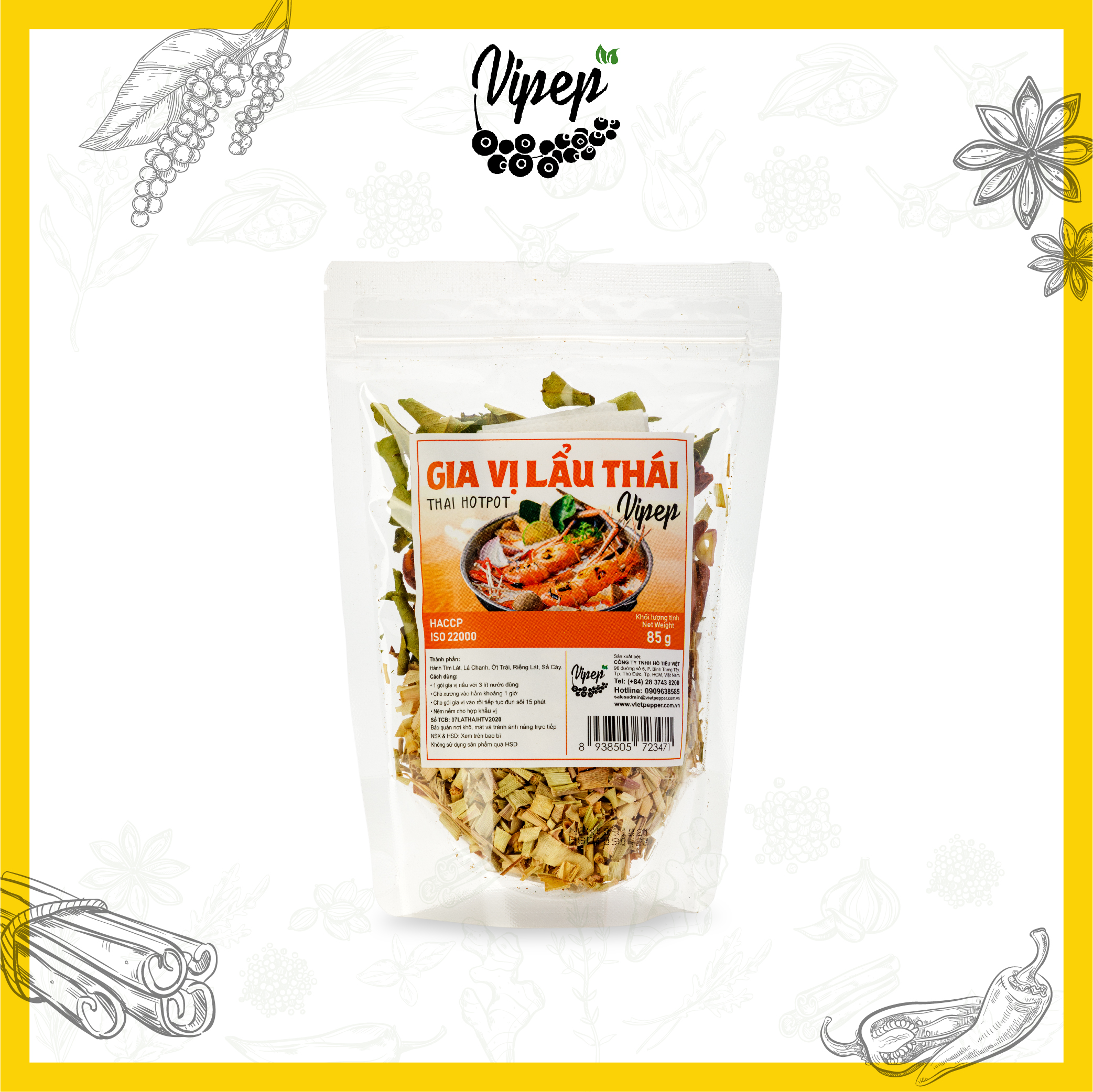 Gia Vị Nấu Lẩu Thái Vipep 85gr