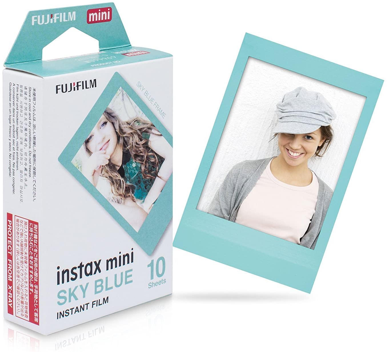 Film Instax Mini FUJIFILM - Viền màu - Giấy in ảnh cho máy chụp ảnh lấy liền Instax Mini - Hàng Chính Hãng