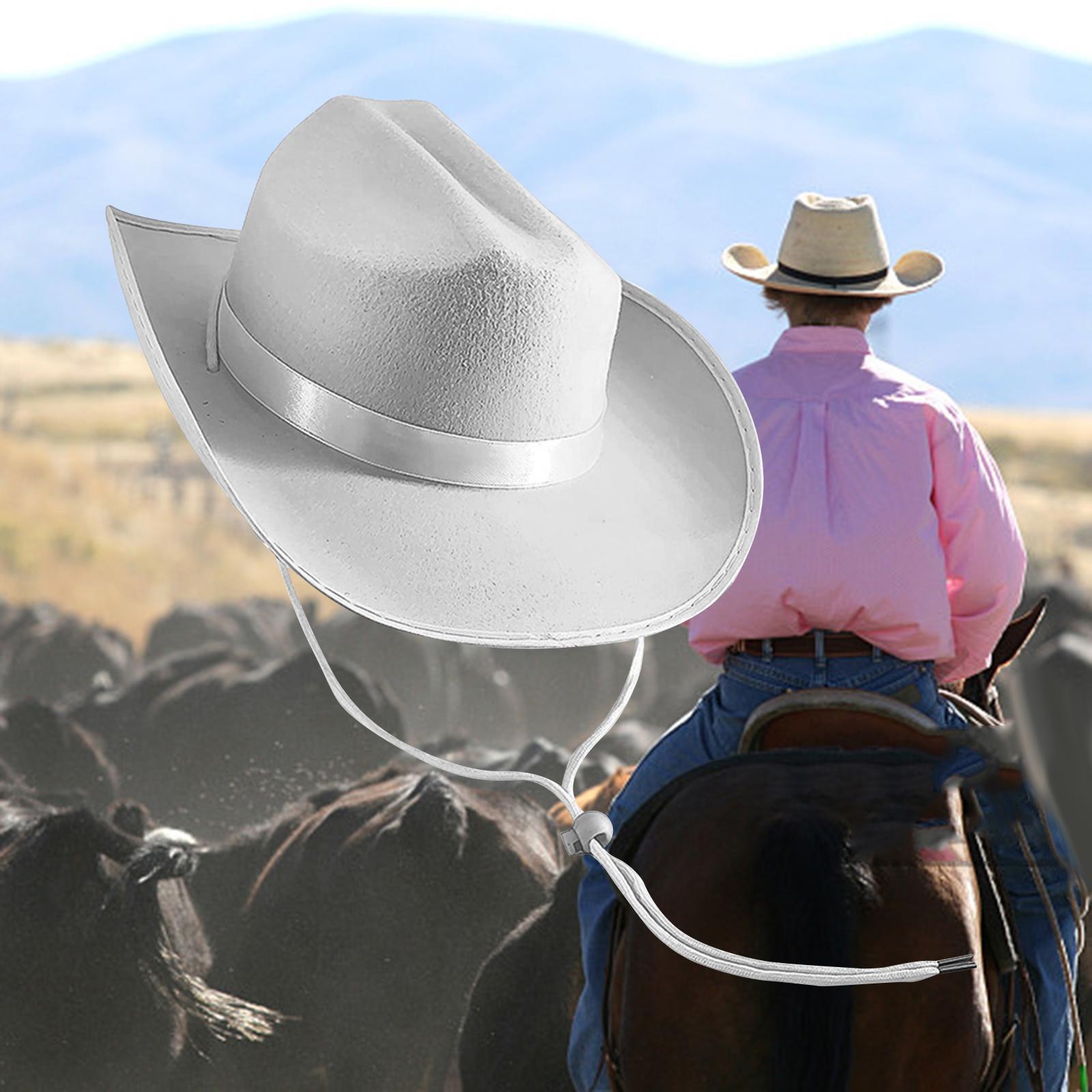 Cowboy Hat Versatile Wide Brim Hat Shapeable Hat Band for Men Beach Outdoor