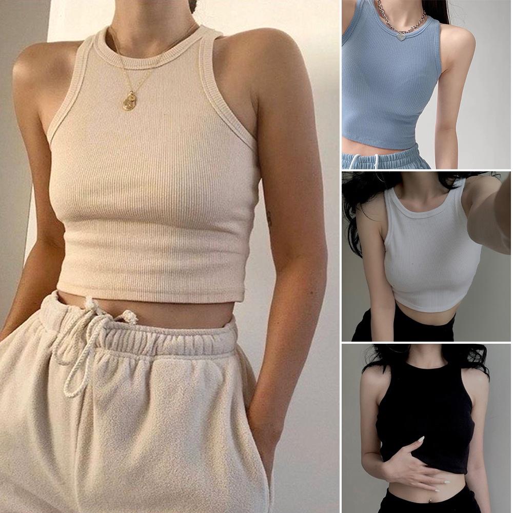 Áo Ba Lỗ Nữ Kiểu Dáng Croptop Ôm Trọn Body, Phiên Bản CHILLIN SUMMER A513899