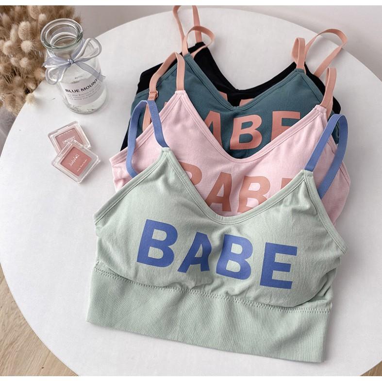 Áo tập gym hai dây trẻ trung năng động, cá tính, áo bra babe cotton 2021 AB/306