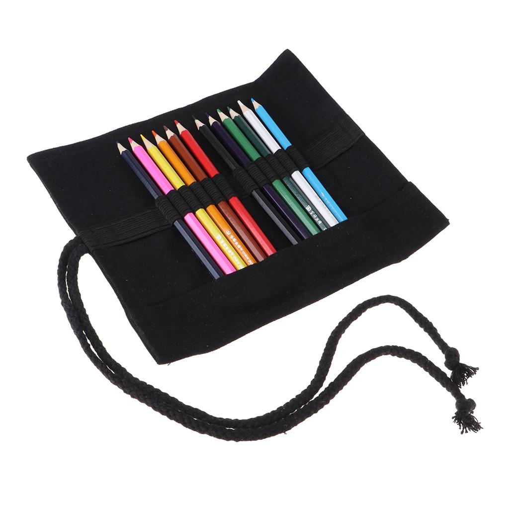 Creative Canvas Large Capacity Color Pencil Bag with Pencil XS