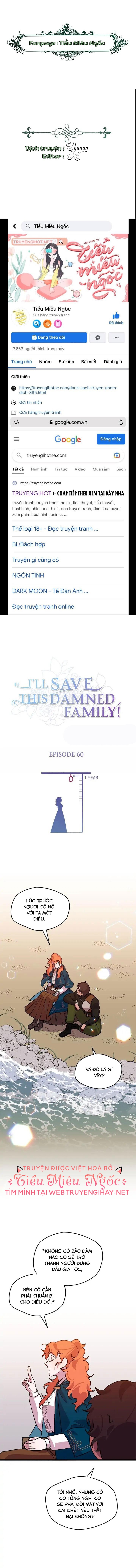 tôi sẽ cứu lấy gia tộc sắp sụp đổ chapter 60 1